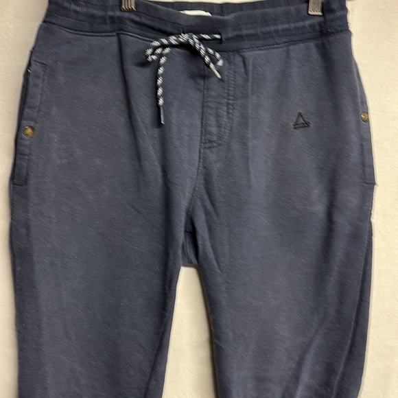 Eleven Paris Mens Fleece Jogger Pants Elastic Waist Navy Blue Size Small - Picture 3 of 7